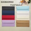 Cadeau cadeau 20pcs 22x11cm enveloppes vierges couleur bonbon Dowling papier carton perle épaissie Western Business 5 #