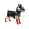 Abbigliamento per cani 4pcs scarpe da cucciolo impermeabile non slip stivali protettivi per animali domestici
