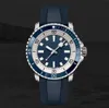 Top AAA عالي الجودة bretiling Men's Watch Super Ocean Avenger Series Automatic Mechanical Men's Watch Blue Rubber Belt Men يشاهد ساعات المعصم المصمم الياقوت