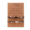 Charm Armbänder 2 Teile/satz Yin Yang Einstellbare Schnur Armband Handgefertigt Für Chi Geflochtenes Seil Freundschaftsbeziehung