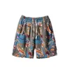 2024 Trendy Capris Quick Drying Beach Pants Summer Men's Loose Large Casual Shorts