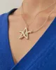 Pendant Necklaces New ADER Wild Necklace Sweater Chain Men and Women Couples Fashion Accessories Cool Letters Five-pointed Star Charm Jewelry Q240402