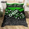 Bedding Sets Gymnastics Lovers Twin King Duvet Cover Set Graffti Cheerleader Polyester Dreamy Girly Cheerleading Comforter