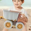 Su Kum Eğlenceli Oyuncak Oyuncak Kamyon Çocuk Ekskavatör Araba İnşaat Plaj Sandbox Araç Döküm Kutusu Kazma Araçları Traktör Mini 240403