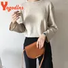 Borsa Yogodlns Sella vintage da donna Tracolla in pelle PU Semplice tracolla Moda Borsa da donna Designer Messenger Bolso