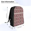 Sac à dos Ukraine broderie ukrainienne rouge noir sacs à dos école collège étudiant bookbag convient aux sacs géométriques bohèmes pour ordinateur portable de 15 pouces