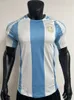 Camisas de futebol Fatos de treino masculinos 2024 Argentina Home Jersey, versão do jogador Camisa de futebol com número para impressão