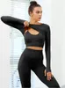 T-shirts Femmes Chrloisir Sexy Femmes T-shirts Skinny Stretch Confortable Tricot Crop Top Rayé Sans Couture Mode Femme Blouses 2024