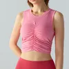 AL Yoga Soft Top That Bra Tank Reggiseni sportivi da donna Impatto medio Senza cuciture Delight Reggiseno a collo alto Canottiera di tendenza Longline Silhouette Elegante sul retro Lounge To Locust