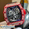 Zegarki Watches Watch Mechanical Dare Watch Swiss Ruch Szwajcar RM Tactical Mechanical Series Hollow Ntpt Original Diamond RM35-02