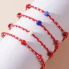 Charm Bracelets YASTYT Winter Simple Small 3/O Beads Deco White Red Cotton Rope Adjustable Friendship For Women