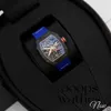 Horloges Designer horloges Mechanische pols horloge Zwitserse beweging Tourbillon Automatisch mechanisch kwarts polshorloges pols RM6702 Blue NTPT Cass