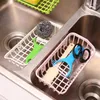 Haczyki myj wielofunkcyjny kubek ssący naczyń do zmycia gąbki wiszące do przechowywania stojak drenaż zlewka szelf akcesoria kuchenne narzędzie