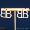jewelry bb earring BB letter earrings niche design brass light luxury s925 silver needle for women G2K6