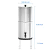 Survival Tomshoo 9L / 11L Outdoor Gravity Water Filtration Bucket Water Filter System for Home Camping Hiking Emergency Preparedness