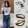 New Summer Ce Home Triumphal Arch Alphabet Printed Short Sleeve T-shirt Womens Loose Versatile Bottoming Top 2or2