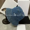 Zomer Denim Emmer Cap Met Letter Afdrukken Voor Mannen En Vrouwen Visser Hoed Lente Outdoor Casual Zonnescherm YF0970 240320