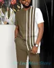 남성 아프리카 전통 세트 여름 트랙 슈트 3D 프린트 짧은 슬리브 티셔츠 셔츠 팬츠 스트리트웨어 디자인 남성 의류 240402