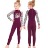 ضع الأطفال في البحر Scuba Swimsuit Kids Thin Athletic Swimwear Bodysuits Girls Rash Guard