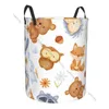 Laundry Bags Bathroom Basket Cute Forest Characters Folding Dirty Clothes Hamper Bag Home Storage