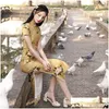 Roupas étnicas Feminino Elegante Cheongsam Retro Temperamento Jovens Meninas Vestido Impd Qipao Mulheres Modernas Y Chinês Tradicional Drop Delive DHTGC