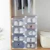 Nouveau 2024 Boîte de rangement en plastique pliable épaississer les vêtements de caisse de chaussures Drawers Duir de rangement clair Organisateur de rangement pour la maison Save Space Accessoires pour pour