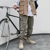 Pantaloni da uomo N Retro High Street Cargo Pantaloni a gamba dritta Tendenza moda Instagram