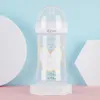 MIYOCAR personalized any name plastic feeding bottle milk bottle Natural Baby Bottle with Natural Response Nipple ideal gift 240326