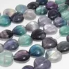 Pierres Précieuses en Vrac Perles de Coeur en Fluorite Naturelle 14mm Longueur de Fil 20cm 16 / Paquet