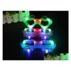 Other Event & Party Supplies Led Light Decor Glass Plastic Glow Glasses Up Toy For Kids Celebration Neon Show Christmas New Year Drop Dhb3Q