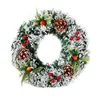 Decoratieve bloemen 18 inch kerstkrans traditionele dennentakken voor voordeur veranda decoraties niet alleen Kerstmis en