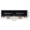 2024 Nowy podwójny wskaźnik Vu Miernik stereo Audio Wzmacniacz DB Wskaźnik poziomu miernika regulowanego podświetlenia z sterownikiem