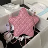 Gerçek deri moda yıldız omuz çantası aynası kaliteli cüzdan gençler için serin çantalar 11 renk lüks sosyalist küçük crossbody çanta çantası kutu