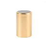 Storage Bottles Portable Mini Tea Caddy Acrylic Lid Metal Sealed Jar Travel Box Household Sundries Food Home Decoration Gift