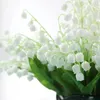 Decoratieve Bloemen 12st Lelietje-van-dalen Kunstmatige Witte Orchidee Bruiloft Boeket Huis Tuinfeest