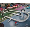 Aéreo gratuito de porta a porta, atividades ao ar livre 10x6m Inflável Zorb Ball Go Kart Air track pista de corrida inflável para venda