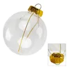 Party Decoration 12st Christmas Baubles Ball Diy Clear Fillable Tree Hanging Pendant Ornament Home Xmas Year Decor 6/8/10cm