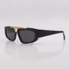 Солнцезащитные очки Черная ацетатная оправа Прямоугольная для мужчин Модные стеклянные наружные защитные очки от УФ-лучей