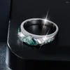 Anéis de Cluster Aoaioos PT950 Fine Jewelry Marquise Cut 5/10mm Gra Todos os Diamantes Moissanite Cocktail para Mulheres Presente de Noivado