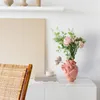 Vases 1pc Heart-shaped Home Decoration Flower Container Pots Body Sculpture Elegant Resin Vase