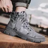 Stivali militari da uomo Camouflage Desert Sneakers alte Scarpe da lavoro antiscivolo Moda piatta