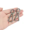 Tools Titanium Alloy Keychain Light Weight Titanium Car Key Ring Outdoor EDC Tool Camping Accessories