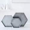 Tea Trace Silver Tray Hexagon Biżuteria Talerz Dekoracja Desktop Desktop