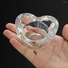 Candle Holders 1PC Mini Clear Glass Crystal Love Candlestick Ball Base Centerpiece Decor For Table Wedding Decoration