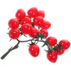 Party Decoration Simulated Cherry Tomatoes Artificial Pendant Household Fake Adorn Decor Pvc Fruits Simulation