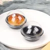 Cadeau cadeau 100 / 50sets clair transparent gâteau de lune boîte d'emballage de cupcake boîte de fête de mariage de Noël paquet de jaune d'oeuf conteneur de bouffée