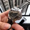 Armbanduhr Designeruhr Uhr für Herren Mechanisches Automatikwerk Saphirspiegel 44mm Rindslederarmband WENG