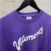 Homens camisetas 2020 t-shirt roxo carta branca impressão t verão homens mulheres oversize vtm camisetas hip hop algodão tops x1214 y240402