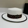 2024 New Flat Top Sunshade Hat Designer Luxury Summer Fisherman Hat Men's and Women's Leisure Fashion Hat