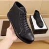 luxury designer Men's leisure sports shoes fabrics using canvas and leather a variety of comfortable material hbgt00002